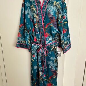 Floral Kimono Robe with Belt